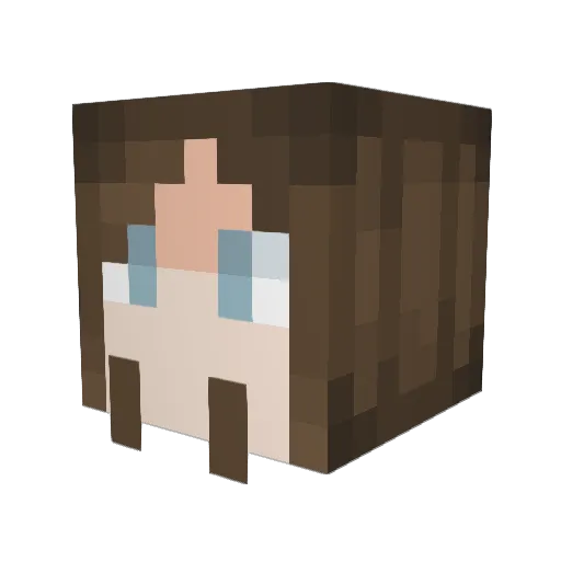 cuymenq Minecraft avatar head, 3D render