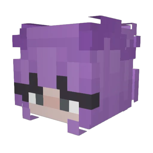 cuzop Minecraft avatar head, 3D render