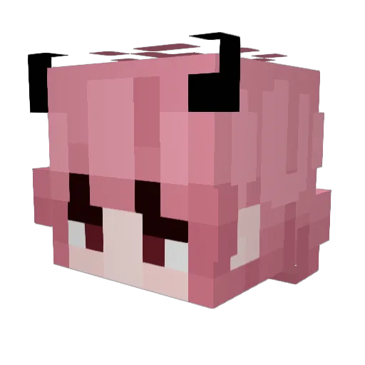 cuzylu Minecraft avatar head, 3D render