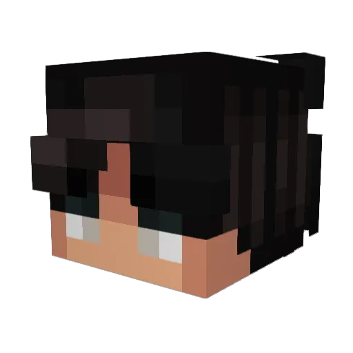 cvai Minecraft avatar head, 3D render