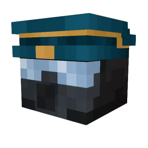 cvbar Minecraft avatar head, 3D render
