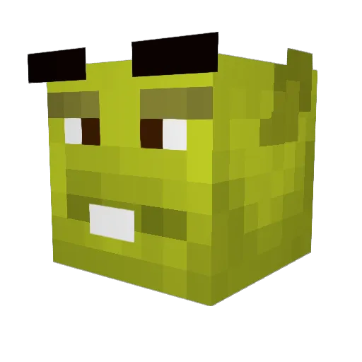 cvc420 Minecraft avatar head, 3D render