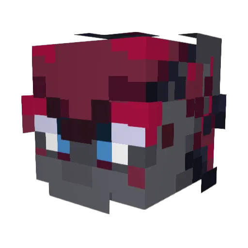 cvckchair Minecraft avatar head, 3D render