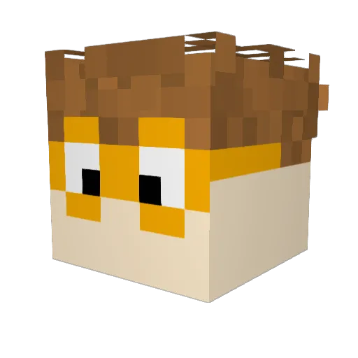 cveerkamp Minecraft avatar head, 3D render