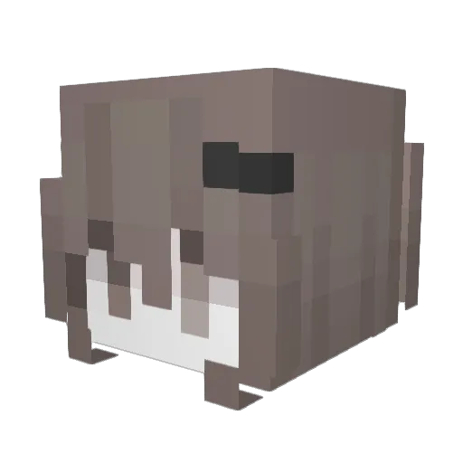 cverdose Minecraft avatar head, 3D render