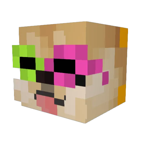 cvil_21 Minecraft avatar head, 3D render
