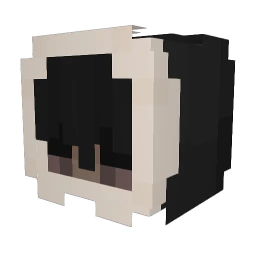 cvme Minecraft avatar head, 3D render