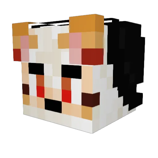 cvnines Minecraft avatar head, 3D render