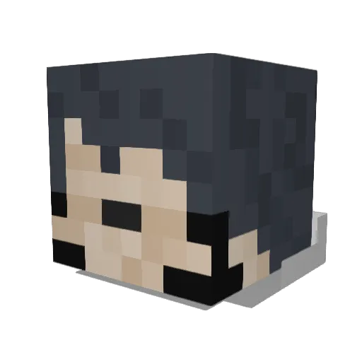cvnineteeth Minecraft avatar head, 3D render