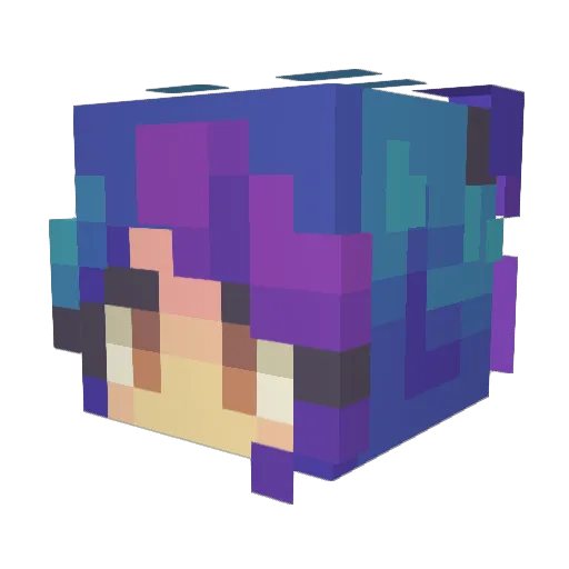 cvolsci Minecraft avatar head, 3D render