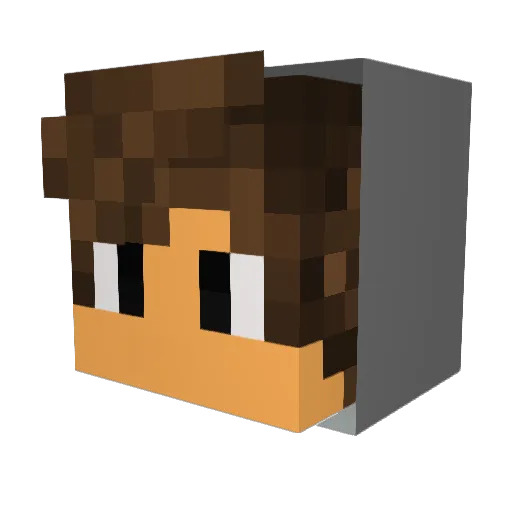cvos21 Minecraft avatar head, 3D render