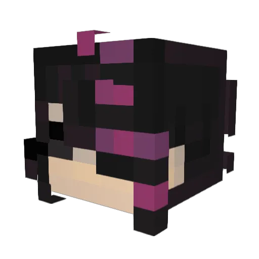cvpid_ Minecraft avatar head, 3D render