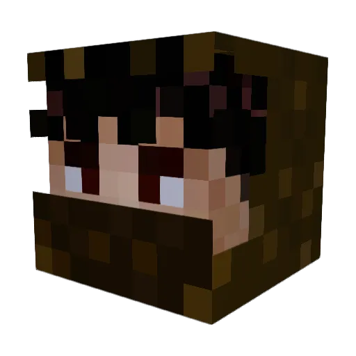 cvrez Minecraft avatar head, 3D render