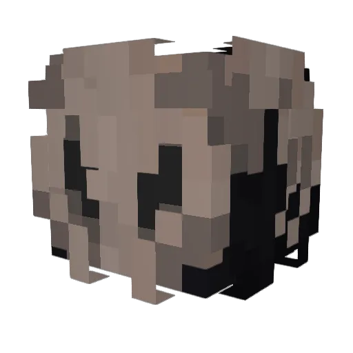 cvvpid Minecraft avatar head, 3D render
