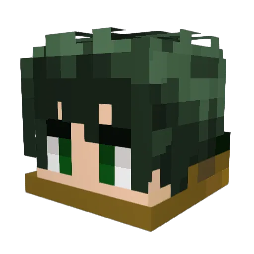 cvzy8 Minecraft avatar head, 3D render