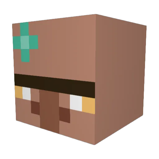 cwTare Minecraft avatar head, 3D render