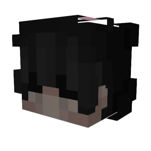 cwao Minecraft avatar head, 3D render