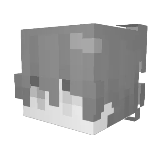 cwazi Minecraft avatar head, 3D render