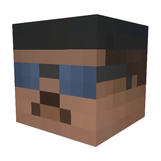 cwbourget Minecraft avatar head, 3D render