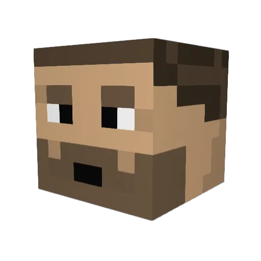cwefesss Minecraft avatar head, 3D render