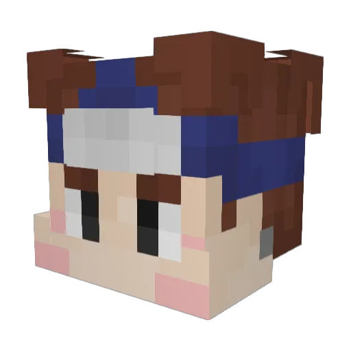 cwellzi Minecraft avatar head, 3D render