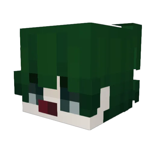 cwesont Minecraft avatar head, 3D render
