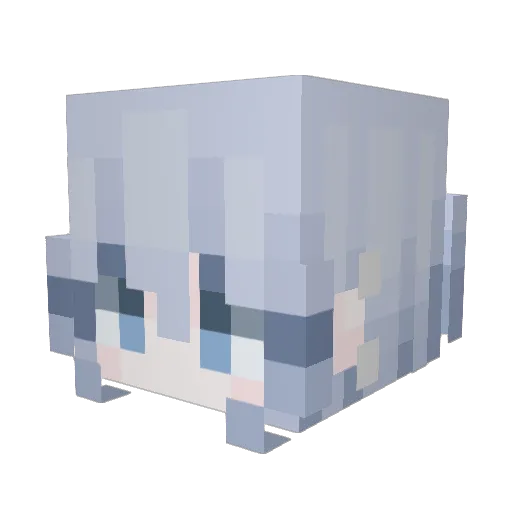 cwexn Minecraft avatar head, 3D render