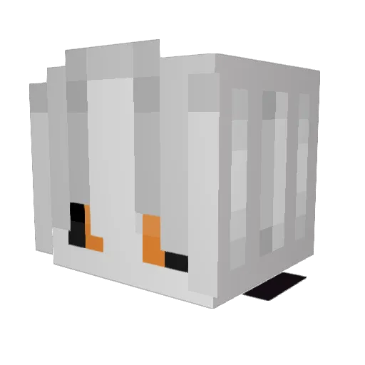 cwfk Minecraft avatar head, 3D render