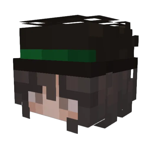 cwg Minecraft avatar head, 3D render