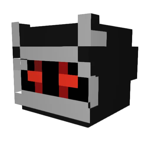 cwiixo Minecraft avatar head, 3D render