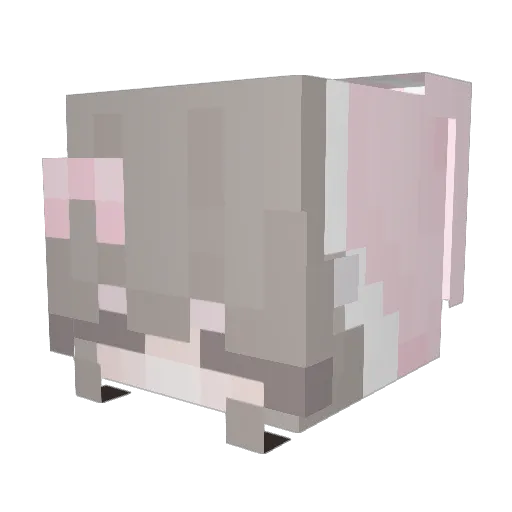 cwitical Minecraft avatar head, 3D render