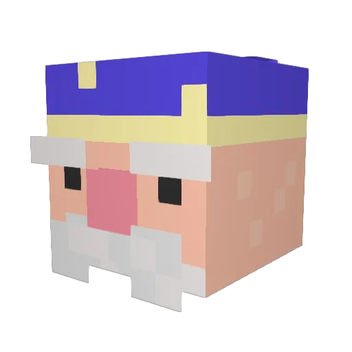 cwj3rcb Minecraft avatar head, 3D render