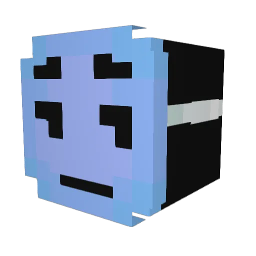 cwolfy Minecraft avatar head, 3D render