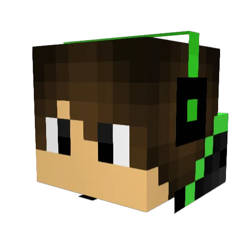 cwp11905 Minecraft avatar head, 3D render