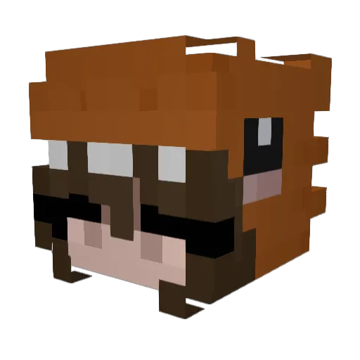 cwpo Minecraft avatar head, 3D render
