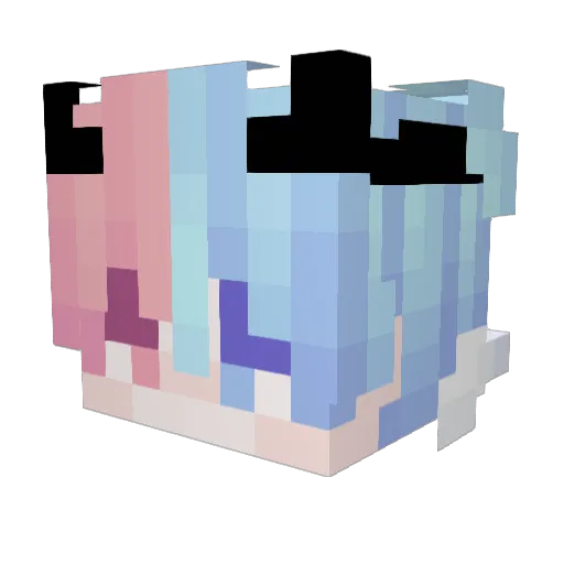 cwra Minecraft avatar head, 3D render