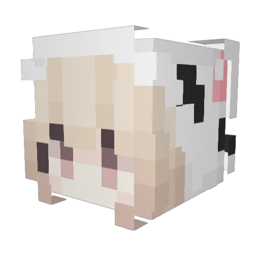 cwrse Minecraft avatar head, 3D render