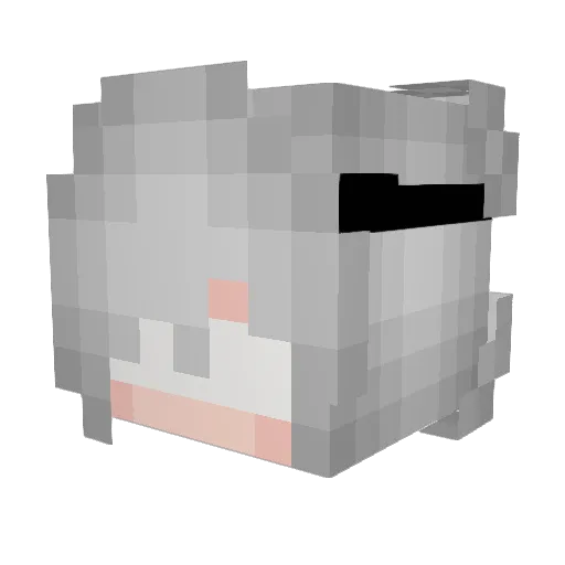 cwsta_ Minecraft avatar head, 3D render
