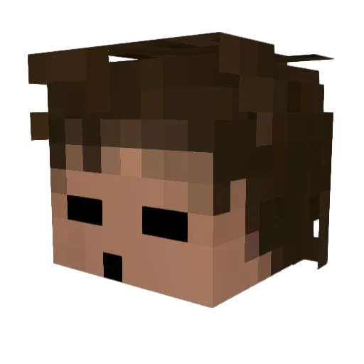 cwwweeeell Minecraft avatar head, 3D render