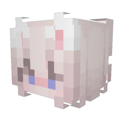 cwytie Minecraft avatar head, 3D render