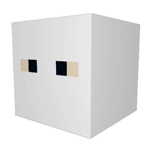 cxTrent Minecraft avatar head, 3D render