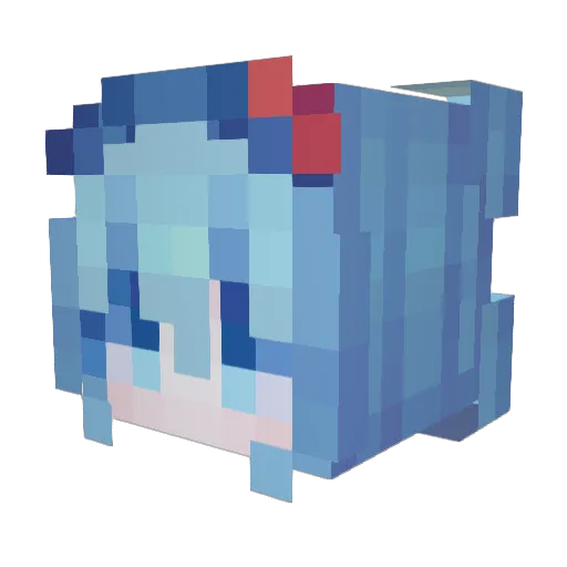 cx_______ Minecraft avatar head, 3D render