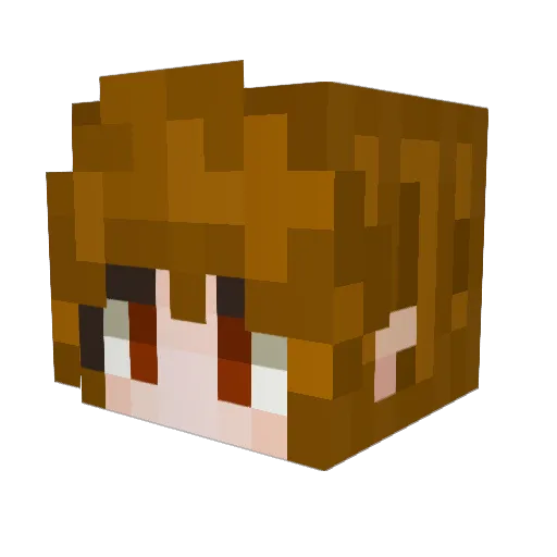 cx_v Minecraft avatar head, 3D render