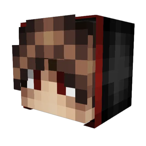 cxdah Minecraft avatar head, 3D render