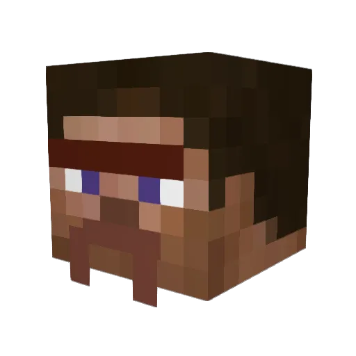 cxfeee Minecraft avatar head, 3D render