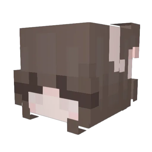 cxity Minecraft avatar head, 3D render
