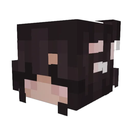 cxlinaaa Minecraft avatar head, 3D render