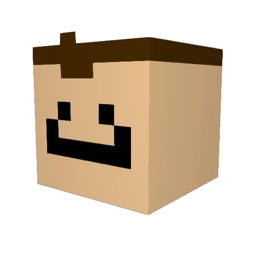 cxltxn Minecraft avatar head, 3D render