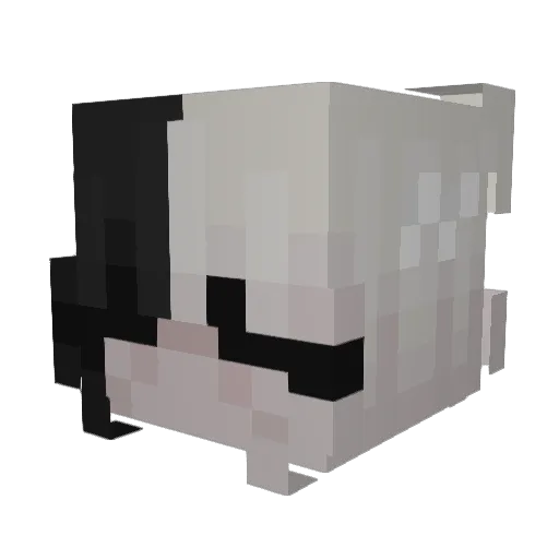 cxramel Minecraft avatar head, 3D render