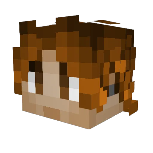 cxrmen2 Minecraft avatar head, 3D render
